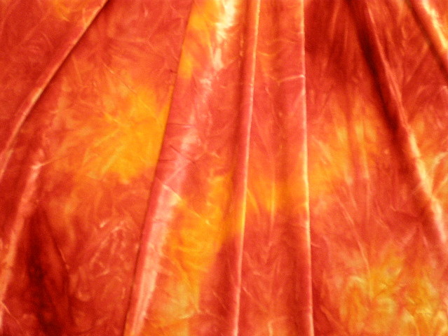 8. Red-Yellow Tye-Dye Velvet